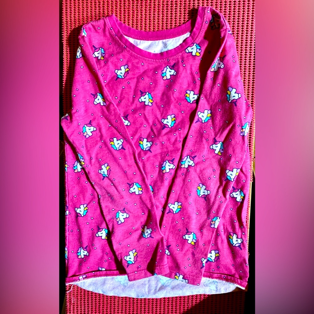 Garanimals Kids Pajama Top (Long Sleeve) - Pink with Unicorns